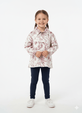 GIRLS BOTANICAL LONG SLEEVES DENIM JACKET - Smgarment's